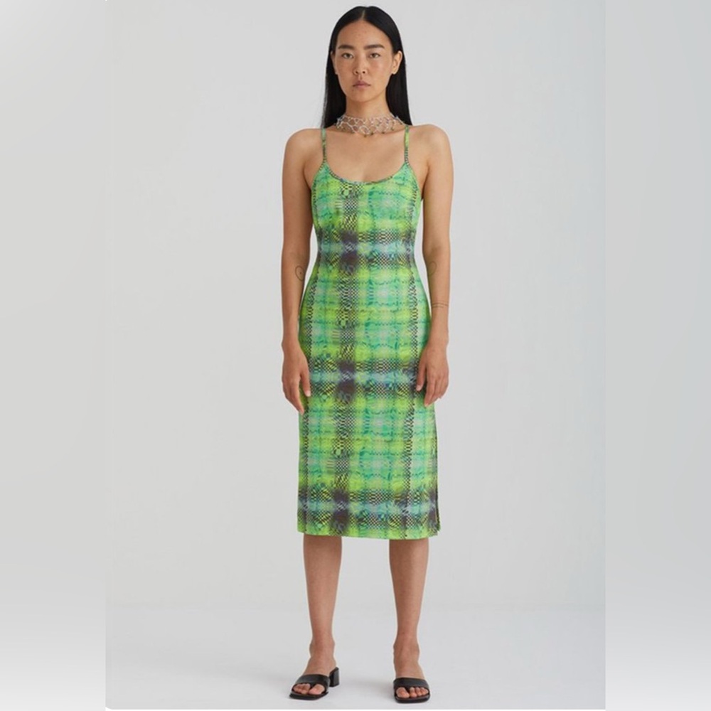 Paloma Wool Green Maxi Slip Dress